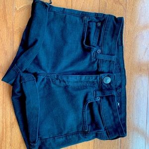 American Eagle Black High-Waist Shorts 2